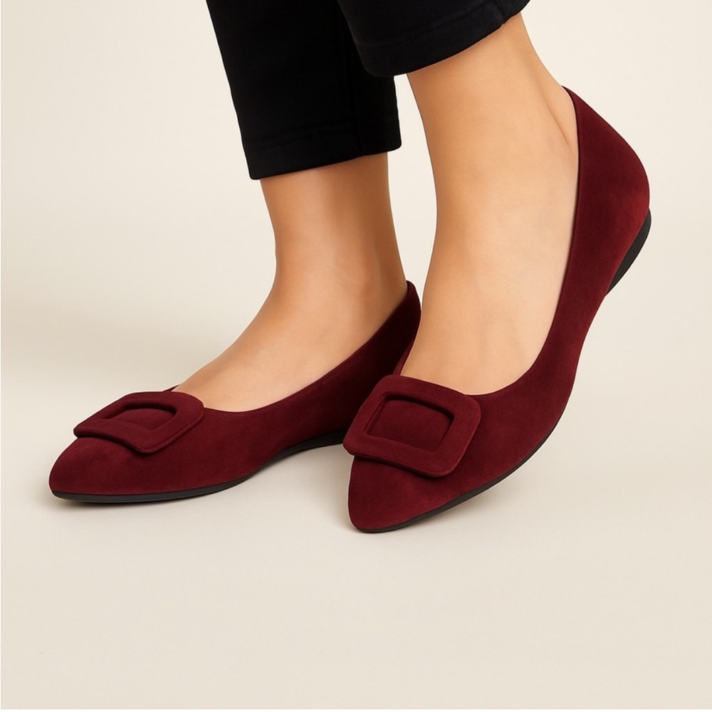 Vionic Amanda suede Ballet Flat with Arch Support Size 5